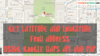 Get Latitude And Longitude From Address Using Google Maps API And PHP