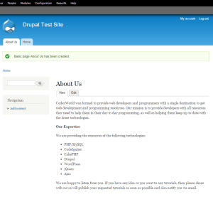 Add Page, Content And Menu In Drupal 7 - CodexWorld