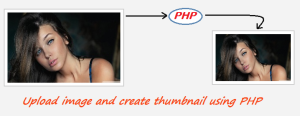 upload image create thumbnail using php