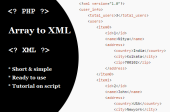 convert xml to php array online