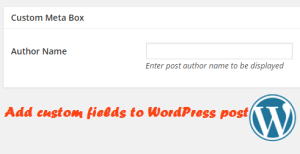 wordpress-add-custom-fields-to-post