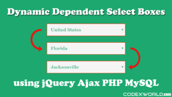 Dynamic Dependent Select Box Using JQuery, Ajax And PHP - CodexWorld