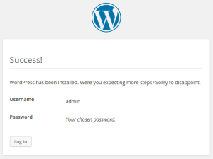 wordpress-tutorial-installation-success-by-codexworld