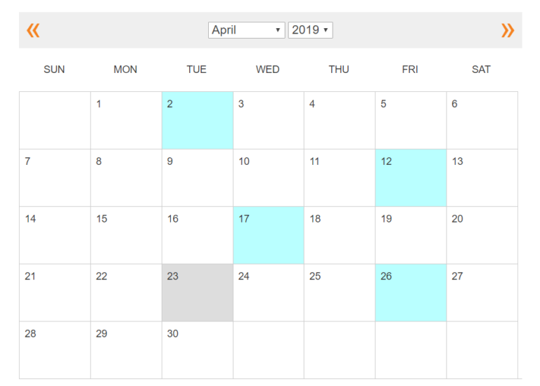 Event calendar php code mysql download