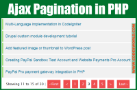 Pagination With JQuery Ajax PHP And MySQL - CodexWorld