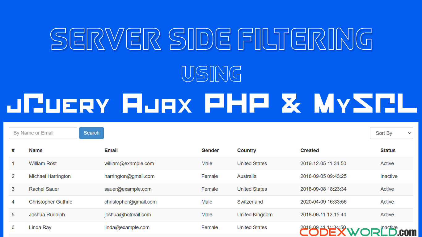 Price Range Slider Filter in PHP with MySQL using jQuery and Ajax -  CodexWorld