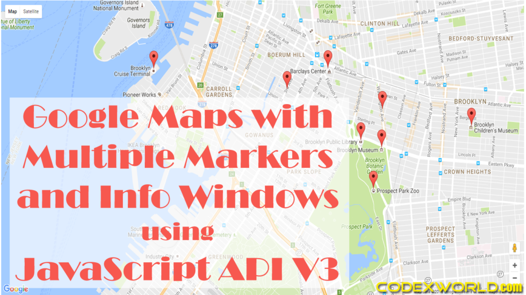 Google Maps With Multiple Markers And Info Windows Using JavaScript API ...