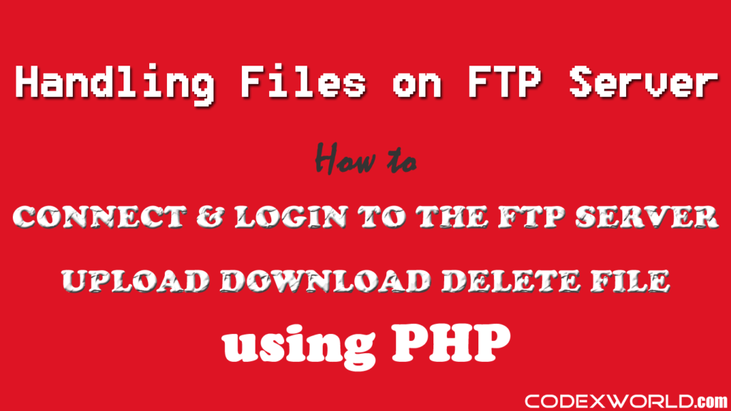 php connect ftp server