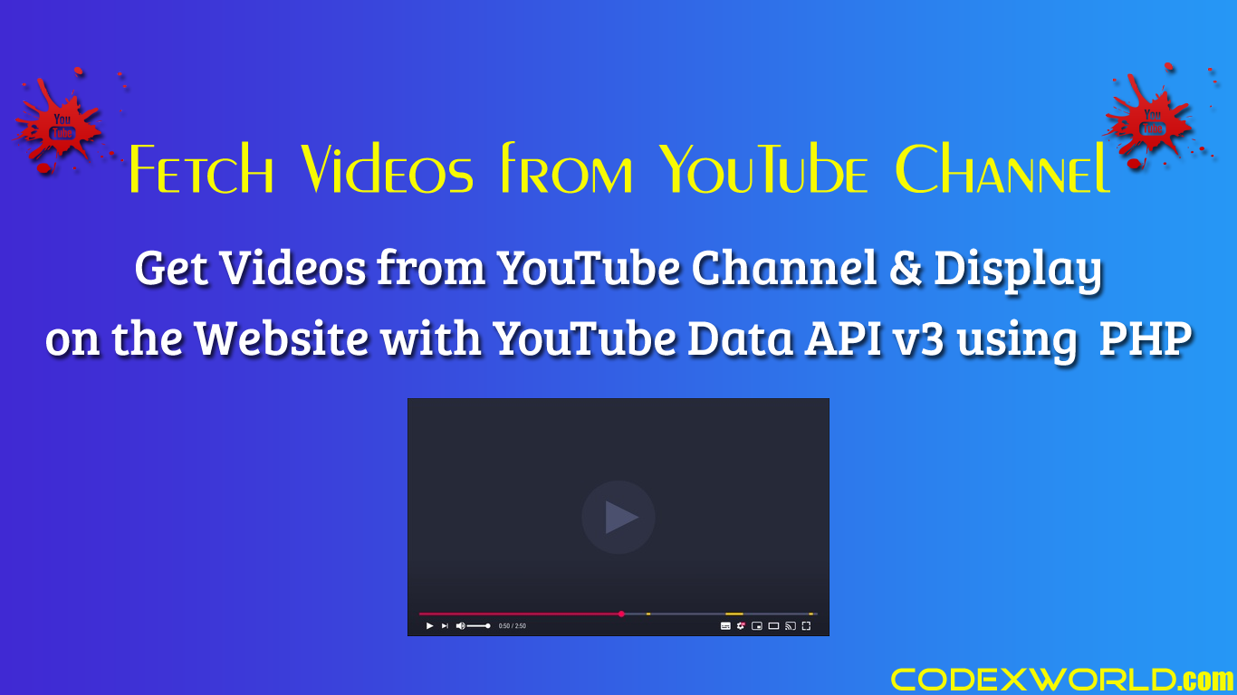 Videos,  Data API