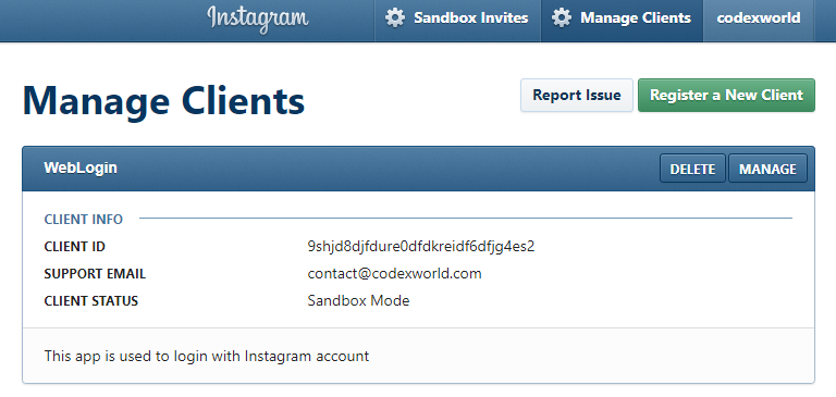 instagram-app-creation-manage-client-id-codexworld