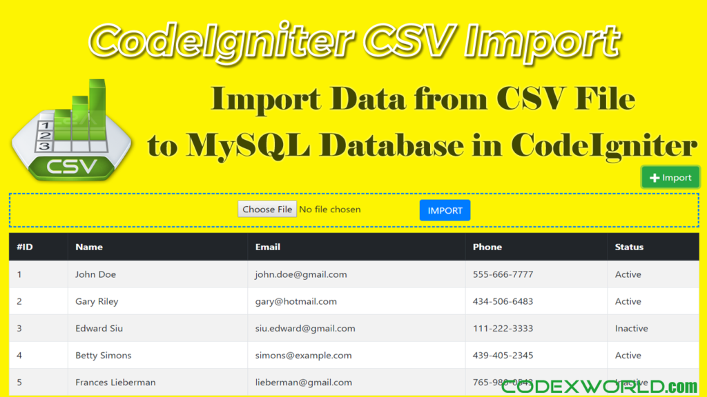 import-csv-file-data-into-mysql-database-in-codeigniter-codexworld