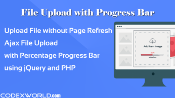 Ajax File Upload Using JQuery And PHP - CodexWorld